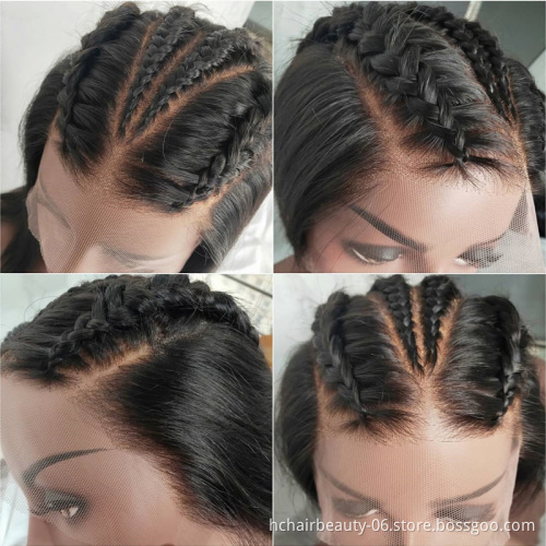 Straight  Wig Lace Front Human Hair Wigs Invisible Remy Human Hair PrePlucked Bleached Knots New Products